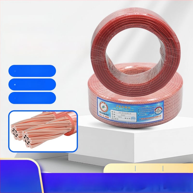 Mingjiang digitalni kabel za zvučnike, aluminij prekriven bakrom, audiophile zvučni kabel s crvenim rubom