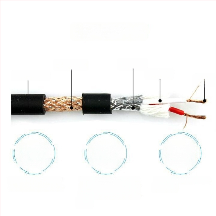 XLR kabel muški-ženski za mikrofon, balansirani audio kabel za mikser i rasvjetu pozornice