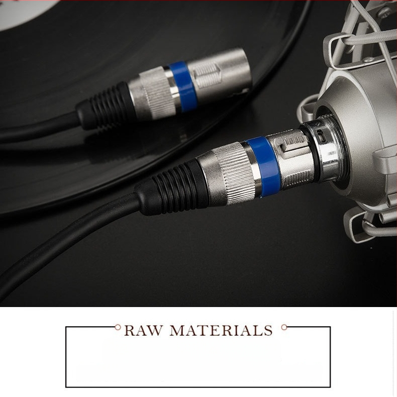 XLR kabel muški-ženski za mikrofon, balansirani audio kabel za mikser i rasvjetu pozornice