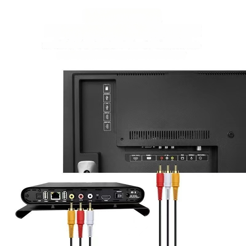 Cablu AV 3 RCA la 3 RCA pentru audio/video, DVD, set-top box și televizor vechi