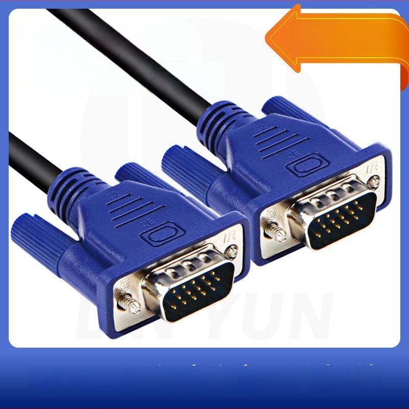 Kabel VGA od čistog bakra, 3+6 muški-muški, produžni kabel za računalo, projektor i TV