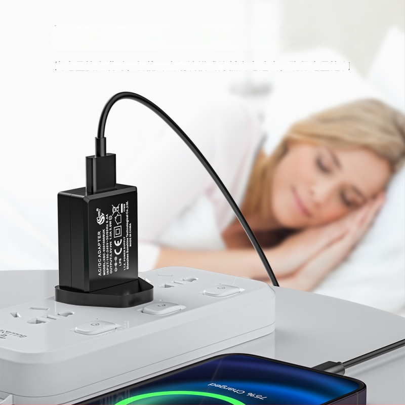 In-line uzlādes ierīce XSC-0502000SUKS, ieejas spriegums 100-240 V, izejas spriegums 5 V, svars 60 g, OEM pieejams