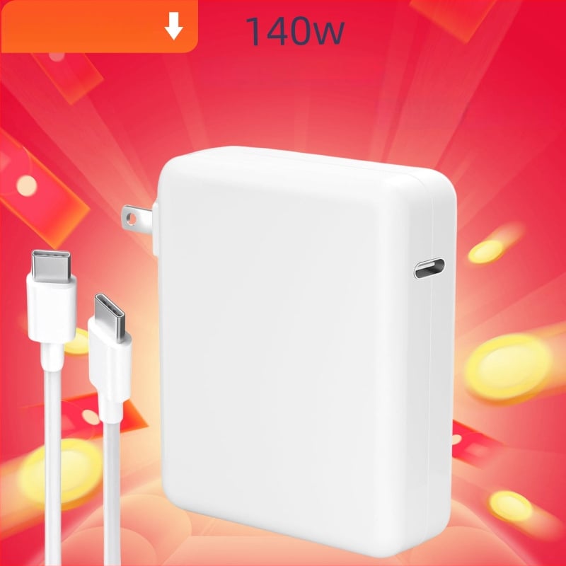 140W USB-C laptop-töltő Apple laptophoz — kimenet 28V, 5A, bemenet 110-245V