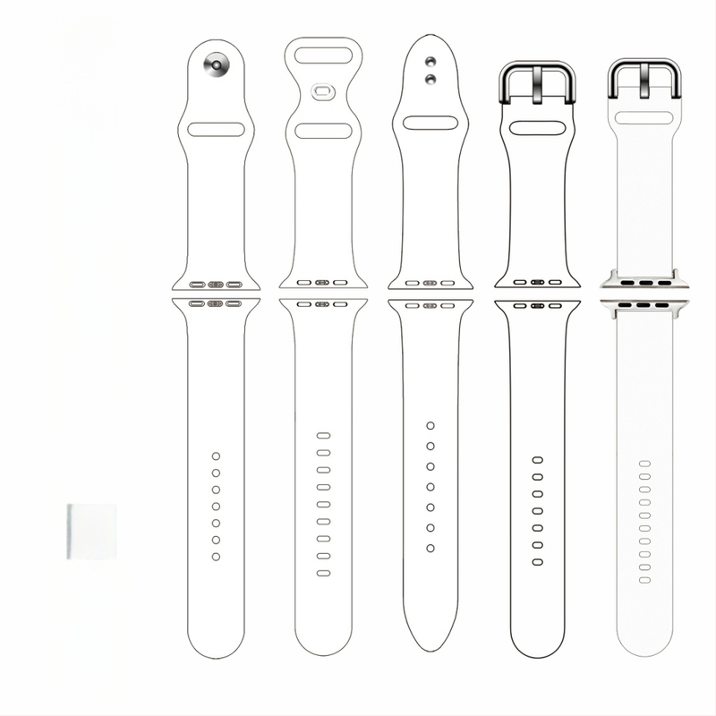 Silikonski remen za Apple Watch S11/10 s ispisanim motivom, 41/49 mm