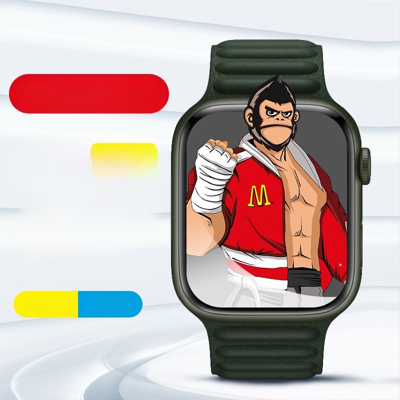 MOOCA edzett üveg kijelzővédő iWatchhoz – HD, ujjlenyomat-mentes, ívelt felület, teljes ragasztó