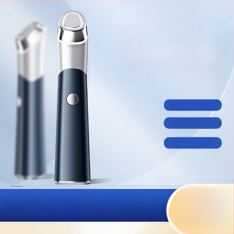 Veido ir akių masažuoklis su EMS vibracija ir spalvota šviesa, nešiojamas, įmontuota baterija, IPX4 atsparus vandeniui