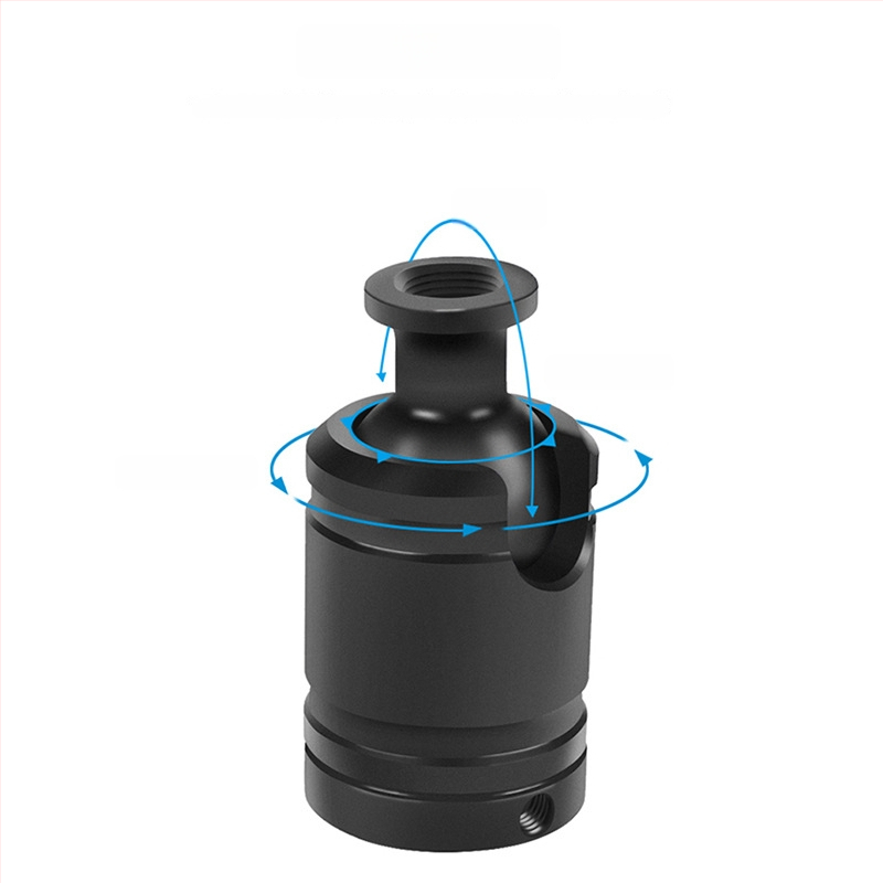 Universali kulka galva su pastoviu amortizavimu, magnetinė tvirtinimas, 1/4 colių sriegio sąsaja, 360° pasukimas