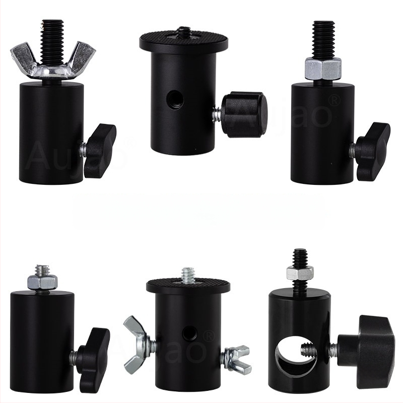 Adaptor pentru suport de iluminat 1/4-inch, pentru studio și transmisiuni live, bază cu filet 3/8-inch