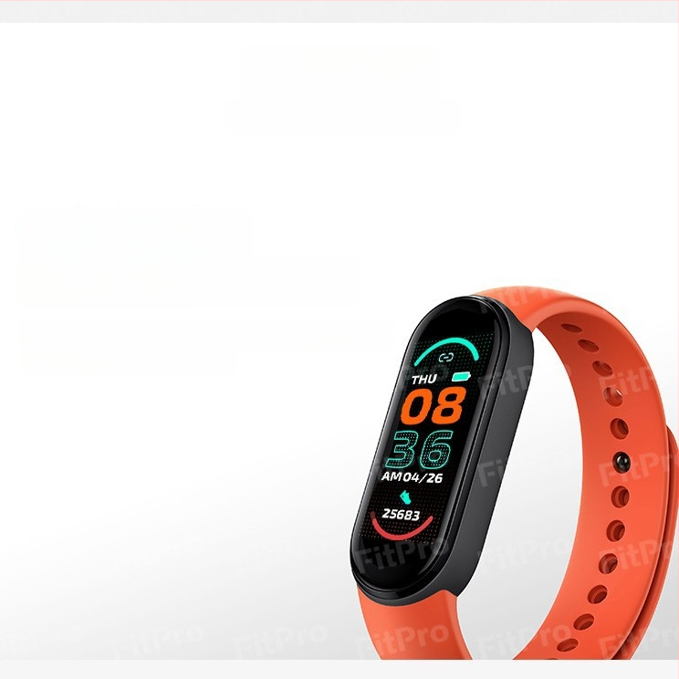 Brățară inteligentă M6 cu monitorizare a ritmului cardiac, monitorizarea tensiunii arteriale, pedometru, monitorizare somn, Bluetooth
