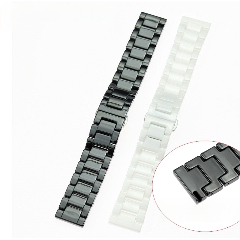 Κεραμικός ιμάντας με χάντρες για Apple Watch Series 4, συμβατός με Samsung S4 και Huami iWatch, μήκος 2022mm