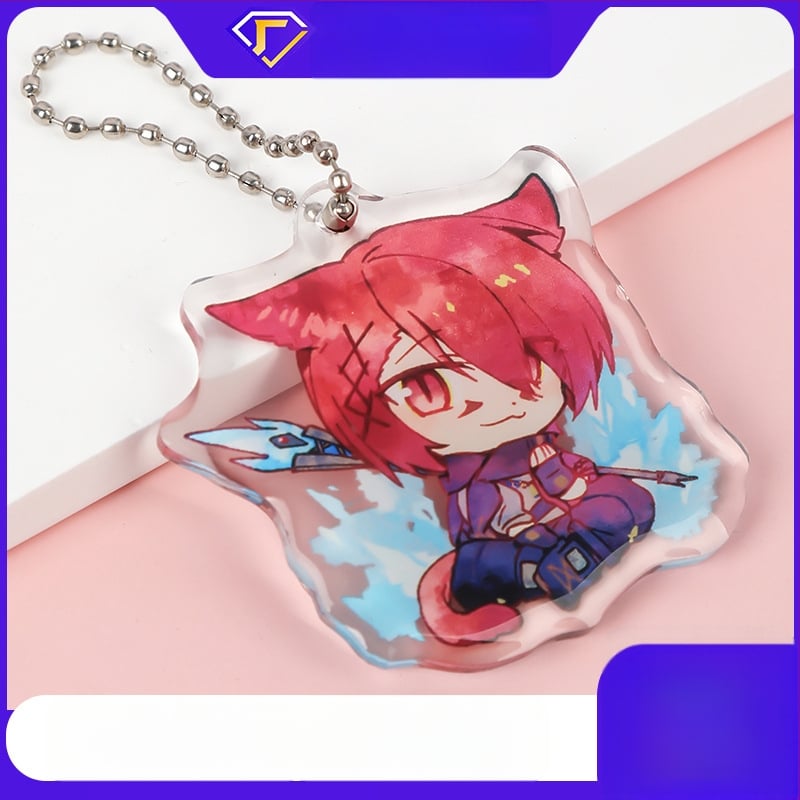 Ακρυλικό μπρελόκ, προσαρμόσιμο σχέδιο κινουμένων σχεδίων, χαριτωμένο στυλ, ιδανικό επιχειρηματικό δώρο