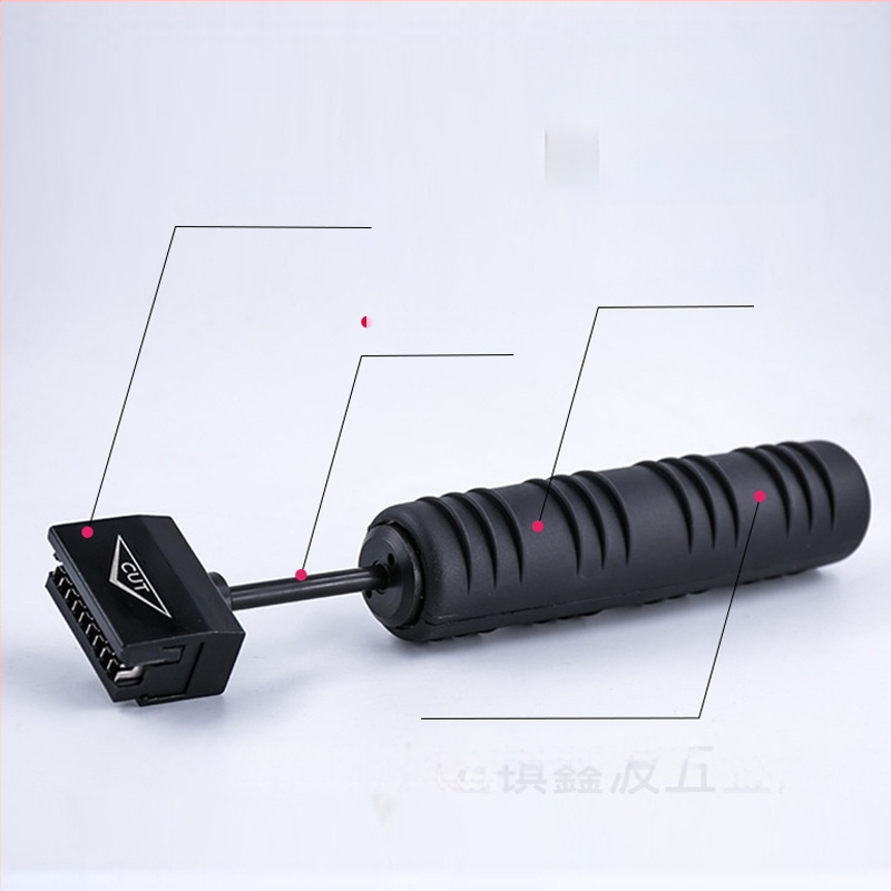 Penkių porų kabelių pjovimo įrankis 110 tipo telefono skirstymo plokštei, su vielų perforavimo įrankiu — atsparus dilimui, aukšto anglies plienas