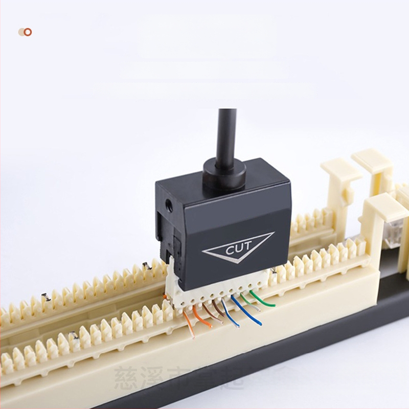 Penkių porų kabelių pjovimo įrankis 110 tipo telefono skirstymo plokštei, su vielų perforavimo įrankiu — atsparus dilimui, aukšto anglies plienas