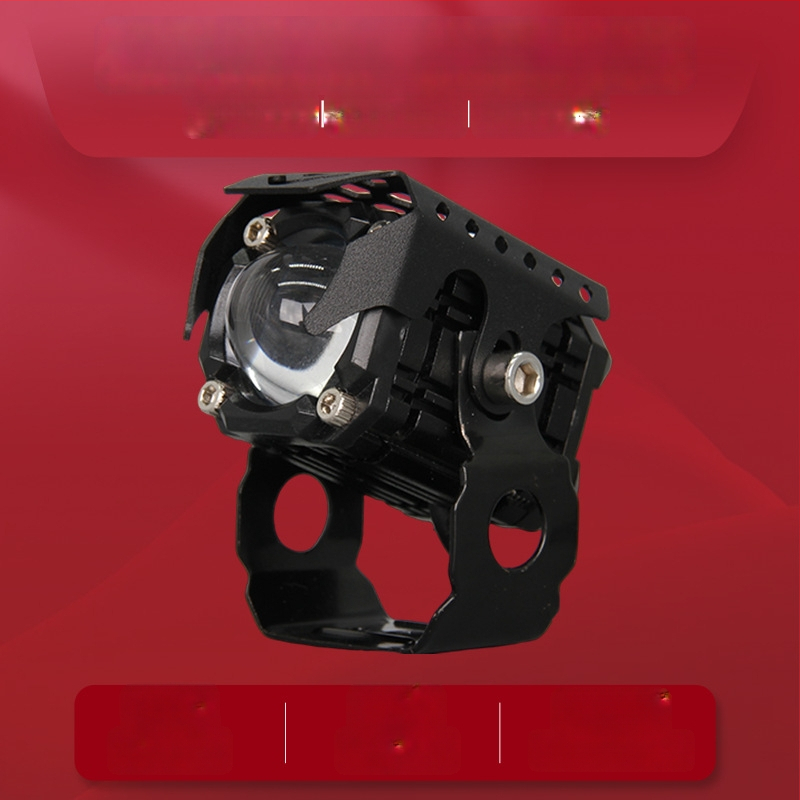 LED motociklistički reflektor s jednim objektivom, visok i nizak snop, prednje pomoćno svjetlo, univerzalni vanjski nosač