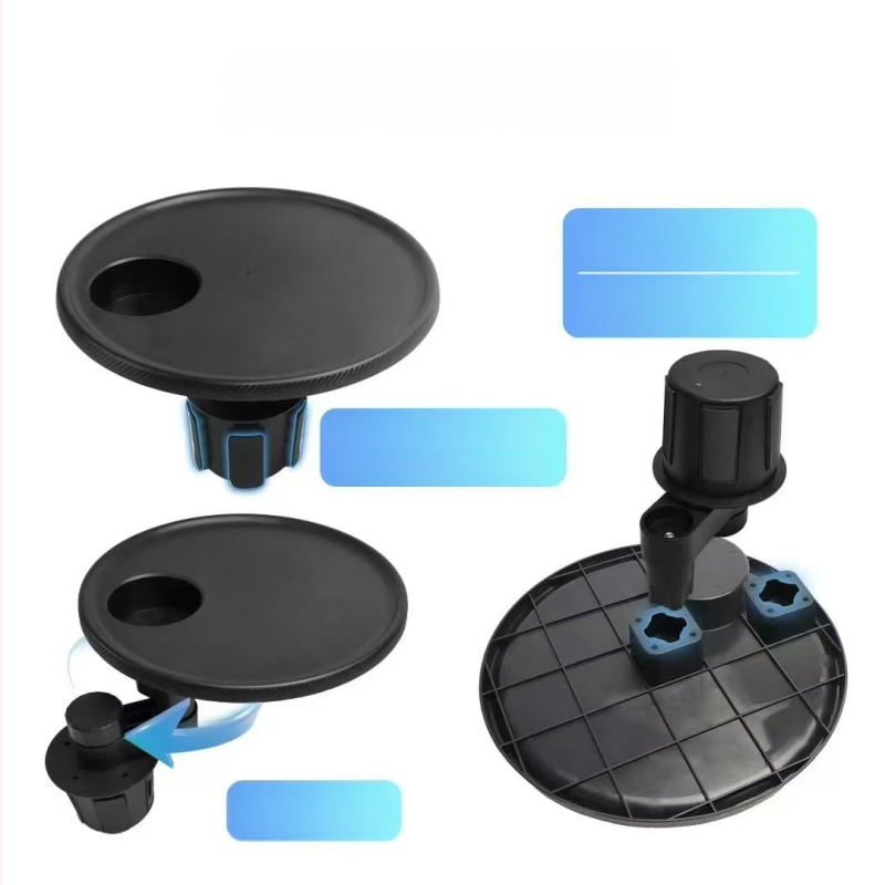 Automobilski držač za čašu s rotirajućim višefunkcijskim mehanizmom, plastičan, ugradnja, univerzalna kompatibilnost