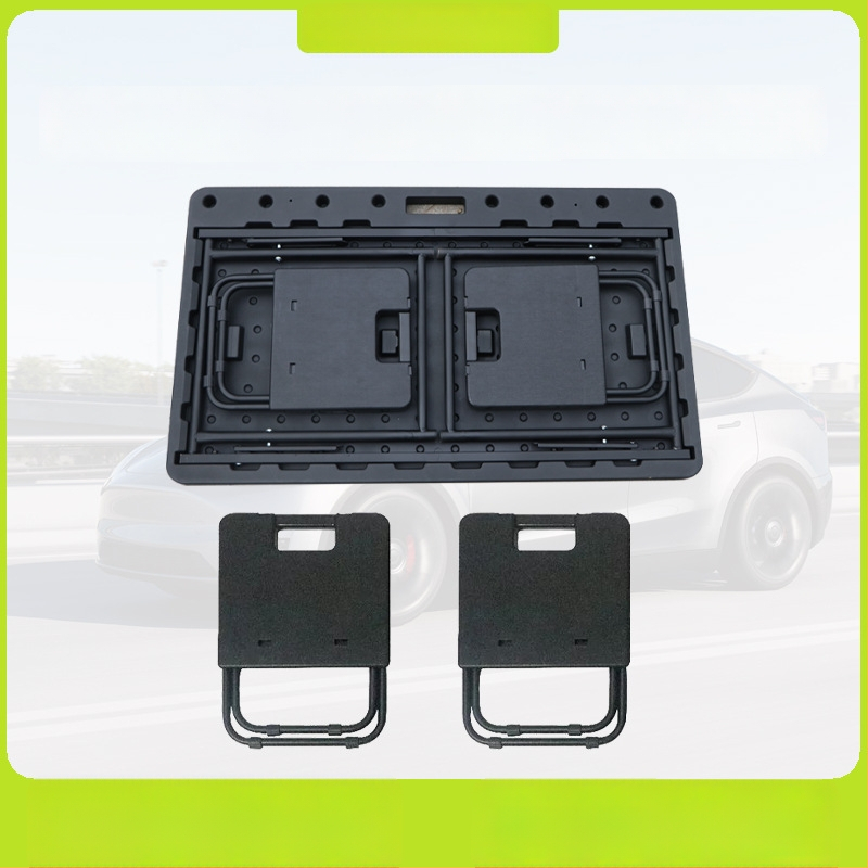 Tesla Model Y stražnji prtljažnik – prijenosni sklopivi stol, plastični materijal, ugradnja klikom