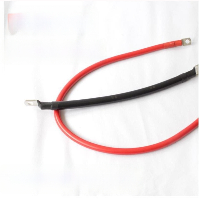 Kabel za bateriju automobila, crveno‑crni uzemljivački kabel, bakar, presjek 16 mm², duljina 50 cm