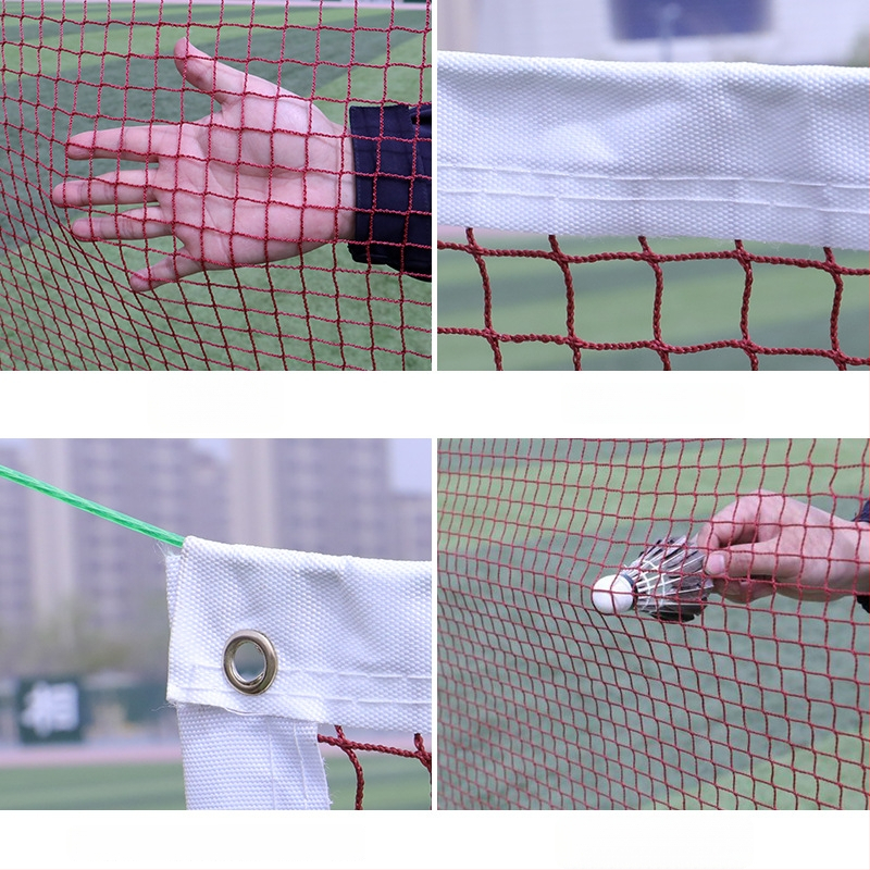 Plasă portabilă de badminton pentru interior și exterior – antrenament pentru competiții standard; ochiuri: 1.8×1.8 cm, 2.0×2.0 cm, 2.5×2.5 cm; șnur: PE/nylon; Xu Rui