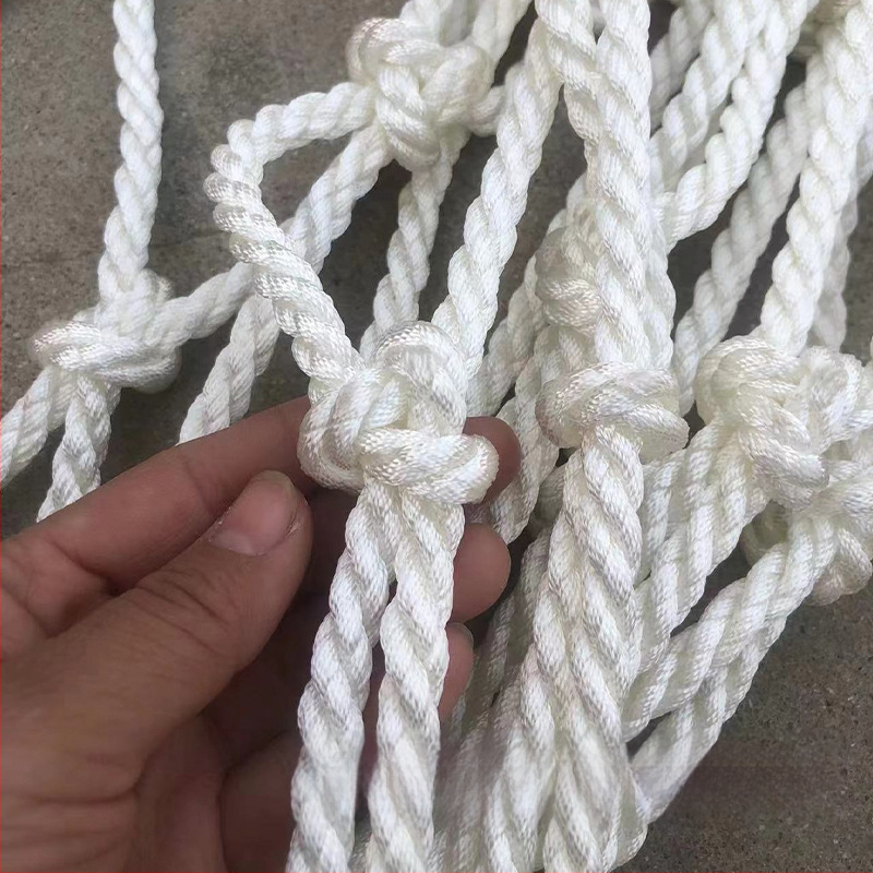 Általános biztonsági háló, kézzel szőtt poliészter védőháló zuhanás elleni védelemhez lépcsőkhöz és erkélyekhez, alkalmas biztonsági kerítéshez és szállításhoz