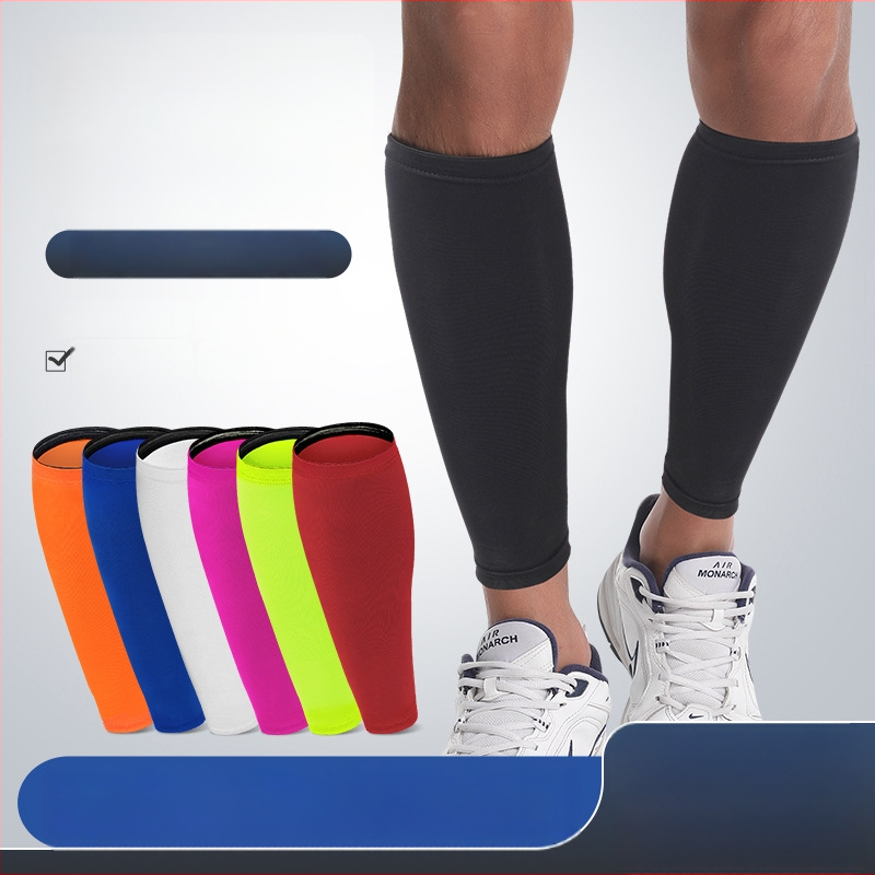 Protecții pentru gambe pentru adulți - Respirabili, elastici, cu bandă antiderapantă din silicon; 85% poliester, 15% spandex; pentru alergare, baschet și fotbal