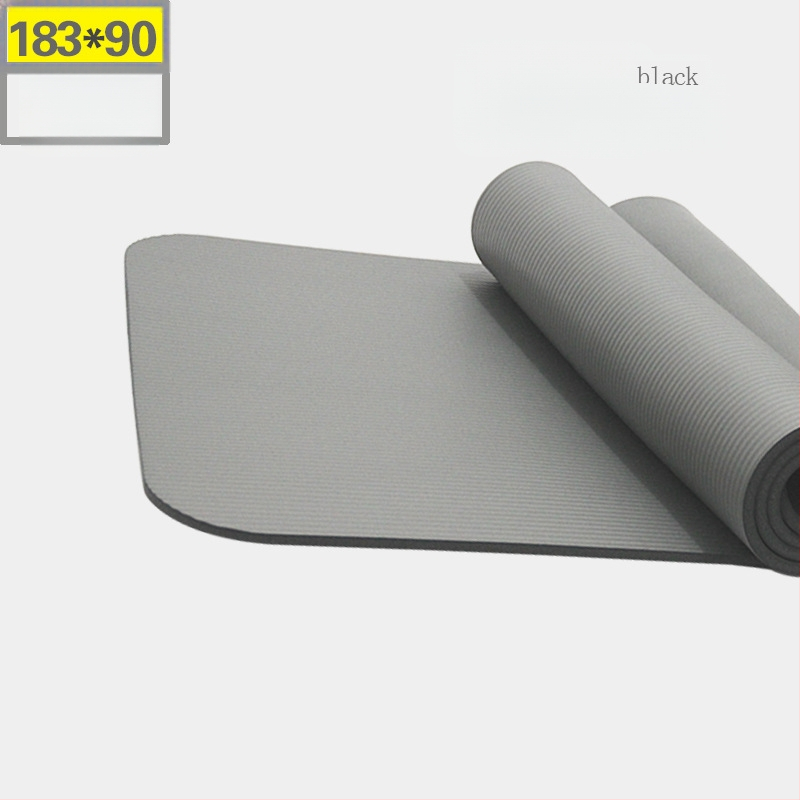 Χάλακι γιόγκα με ευρύ σχεδιασμό, υλικό NBR, πάχος 10 mm, βάρος 1000 g, μονοχρωματικό σχέδιο