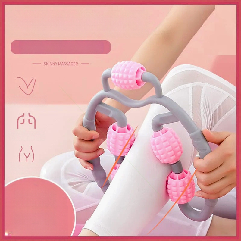 King μασάζ με πέντε ρόδες — φορητός δακτύλιος για το πόδι, αφρώδης άξονας για μυϊκή χαλάρωση, εξοπλισμός γιόγκα