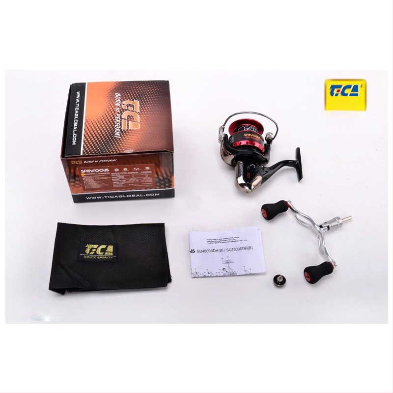 Spinning reel Dijia SU2000SDH(B) για ψάρεμα με δόλωμα, 9-μπάλ μπεϊρνγκ, ισορροπημένη διπλή λαβή