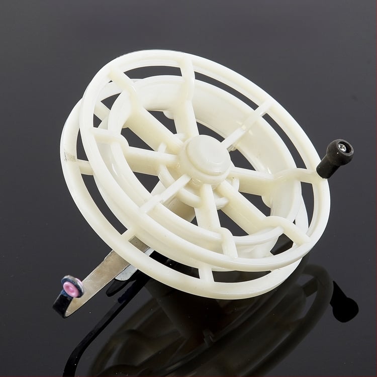 Bagua τροχός χειρός με δίσκο, πλαστική κατασκευή, διπλά ρουλεία, εξάρτημα για μηχανισμό ψαρέματος