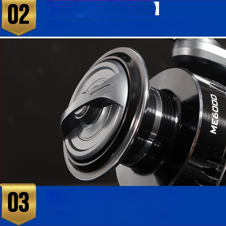 Jianing περιστροφική μηχανή ψαρέματος, κατασκευή από μέταλλο και νάιλον-πλαστικό, κατηγορία: μηχανή ψαρέματος