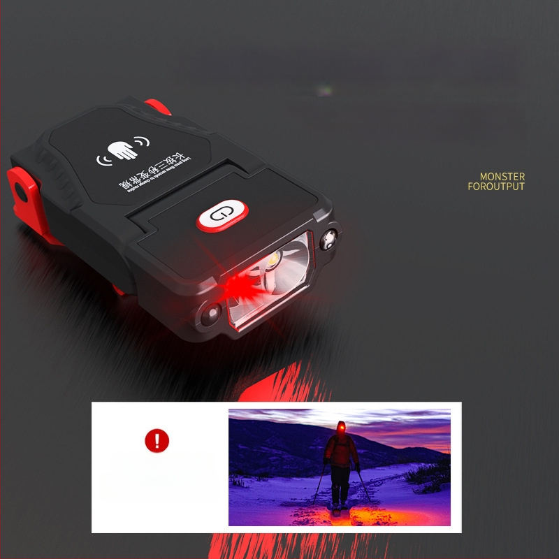 Ruigu fejre helyezhető LED lámpa horgászathoz – ABS tok, 1200 mAh akkumulátor, 3.7V, újratölthető, max. 50 m hatótávolság