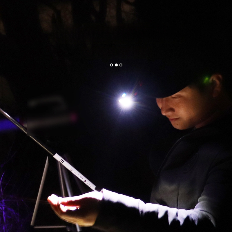 Ruigu fejre helyezhető LED lámpa horgászathoz – ABS tok, 1200 mAh akkumulátor, 3.7V, újratölthető, max. 50 m hatótávolság