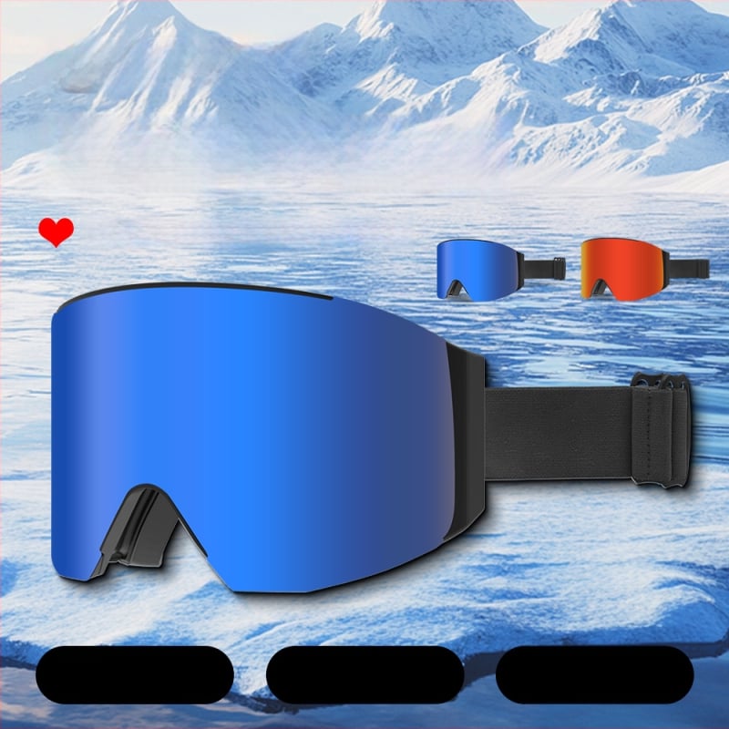 Γυαλιά σκι, αναπνεύσιμα, αντιθαμβωτικά, μαγνητικά, διπλού στρώματος φακοί, PC υλικό