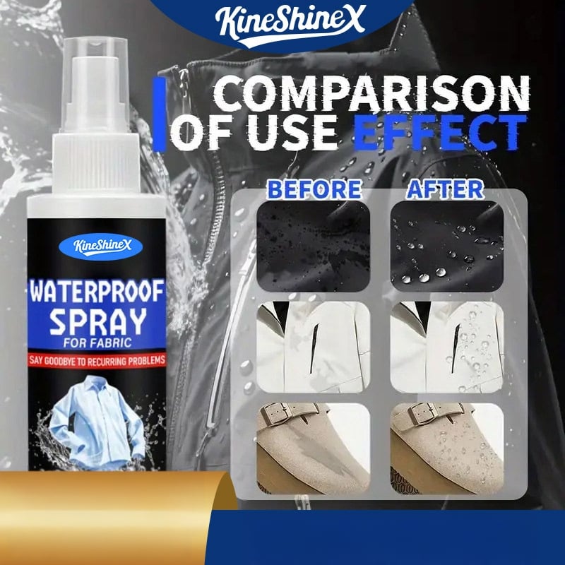 Kineshinex atsparus vandeniui purškalas švarkams, batams, audiniams ir odai – 50 ml arba 100 ml, pakuotė dovanų dėžutėje