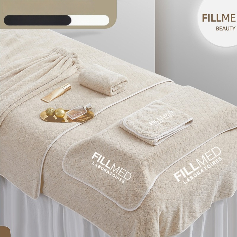 Set ručnika za kozmetički salon: pokrivač za glavu, ručnik za njegu kože, terapija glave, veliki upijajući mekani ručnik s logom