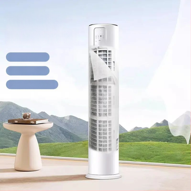 Κάθετος φιλτράρισμα σκόνης για κλιματιστικό, μη υφαντό ύφασμα, σετ 3 τεμαχίων, κάλυμμα εισόδου αέρα, μοντέρνο μινιμαλιστικό στυλ