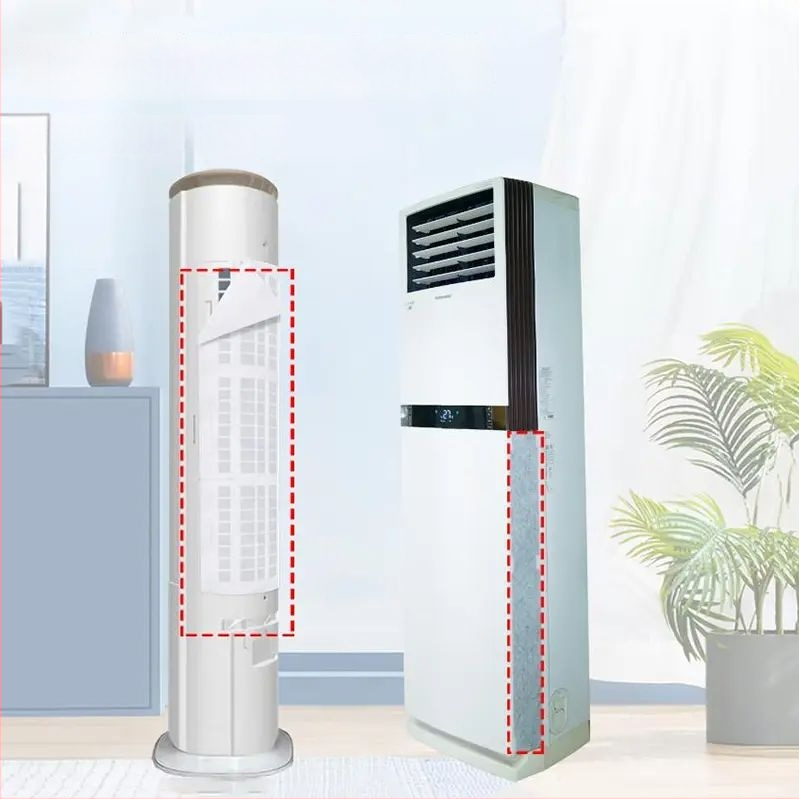 Κάθετος φιλτράρισμα σκόνης για κλιματιστικό, μη υφαντό ύφασμα, σετ 3 τεμαχίων, κάλυμμα εισόδου αέρα, μοντέρνο μινιμαλιστικό στυλ