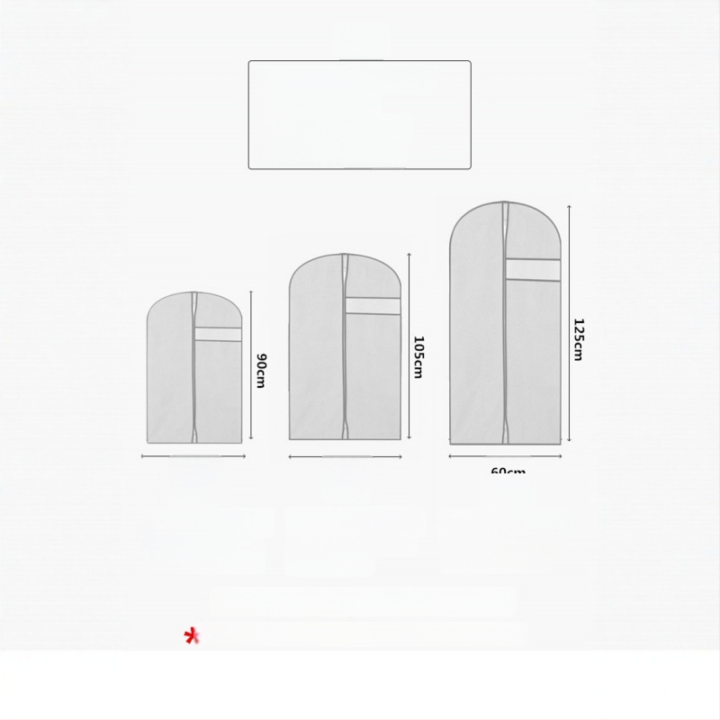 Sky Нетъкан прахозащитен калъф за дрехи – дишащ, прахоустойчив, висящ калъф за палта и костюми