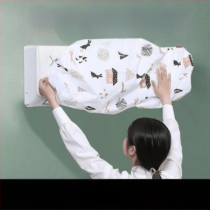 Κάλυμμα προστασίας κλιματιστικού τοίχου, καθολικό, πλήρης κάλυψη, ανθεκτικό στη σκόνη και υγρασία, πλενόμενο