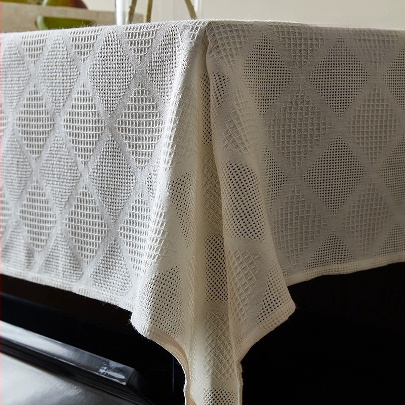 Κάλυμμα πιάνου με δαντέλα, μισό κάλυμμα, προστασία από σκόνη, ύφασμα από βαμβάκι και λινό, μοντέρνο μινιμαλιστικό στυλ