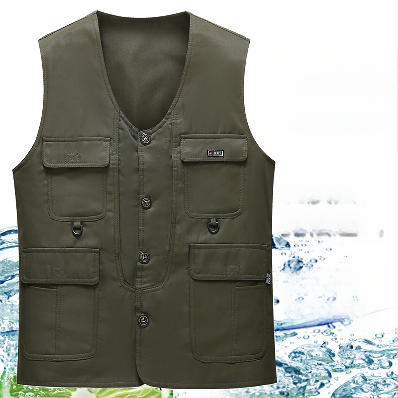 Жилетка с качулка, свободна кройка, преден цип, джобове, едноцветен модел