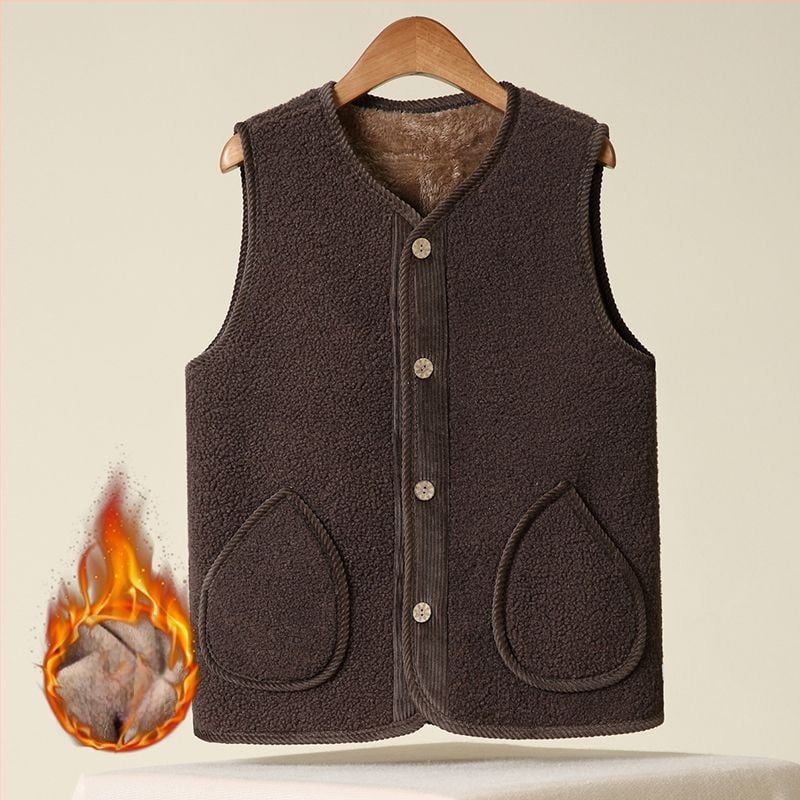 Стандартен дамски жилет с поло яка, чeнилен плат и спандекс под 30%, пролет 2025