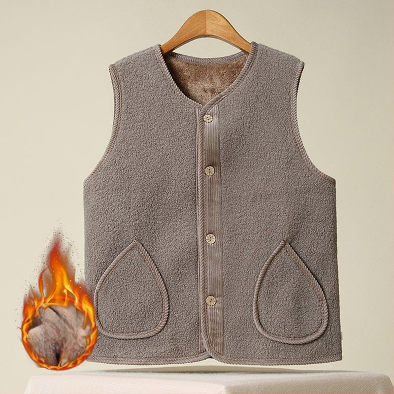 Стандартен дамски жилет с поло яка, чeнилен плат и спандекс под 30%, пролет 2025