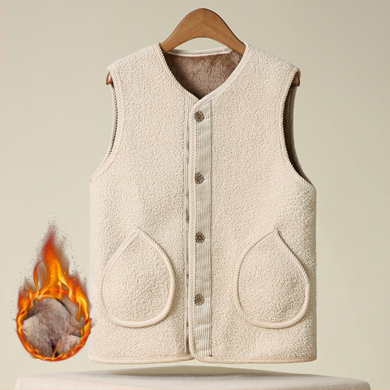 Стандартен дамски жилет с поло яка, чeнилен плат и спандекс под 30%, пролет 2025