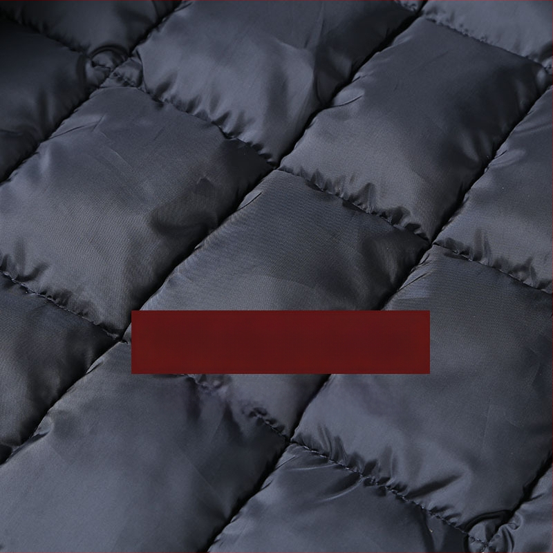 Мъжка памучна жилетка за зима, V-образно деколте, дебела подплата, полиестерна тъкан, шарка с точки