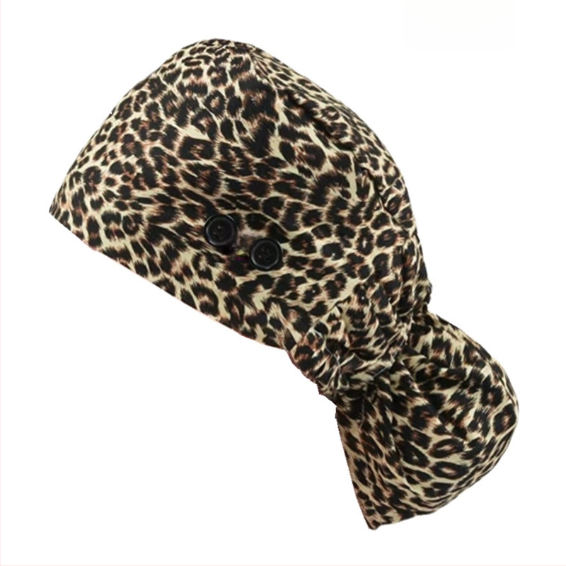 Pălărie plată din bumbac, țesătură twill, model cu flori, curea elastică pe spate, imprimare logo opțional