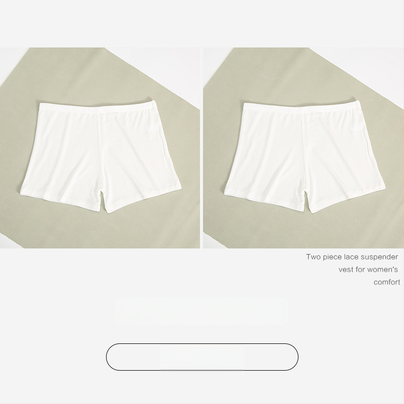 Moteriški medvilniniai saugumo šortai, vidutinė juosmens, anti ekspozicija, vasariniai trumpi šortai
