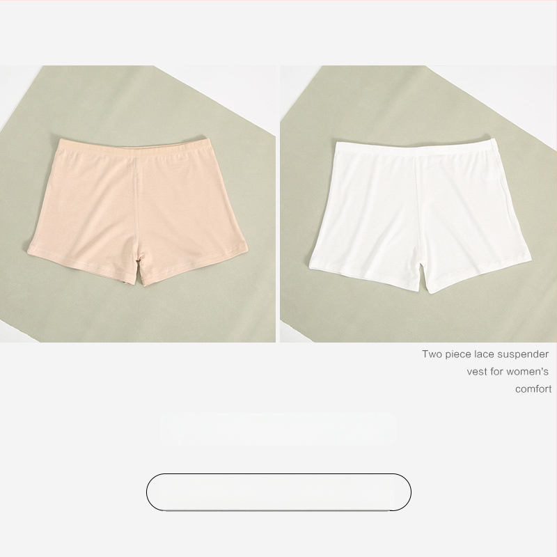 Moteriški medvilniniai saugumo šortai, vidutinė juosmens, anti ekspozicija, vasariniai trumpi šortai