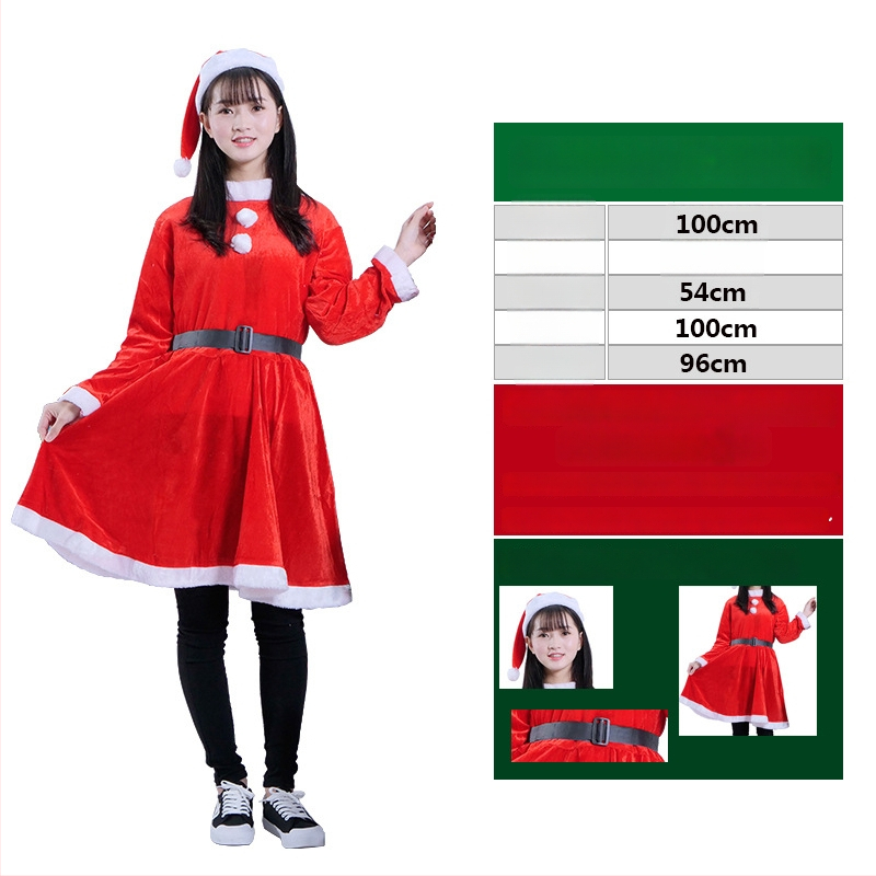 Kalėdų senelio kostiumas suaugusiems ir vaikams, audinys, siuvamas, rekvizitai kostiumui, Le Qi