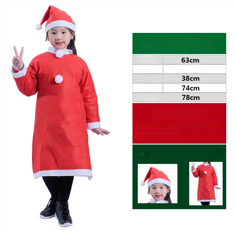 Kalėdų senelio kostiumas suaugusiems ir vaikams, audinys, siuvamas, rekvizitai kostiumui, Le Qi