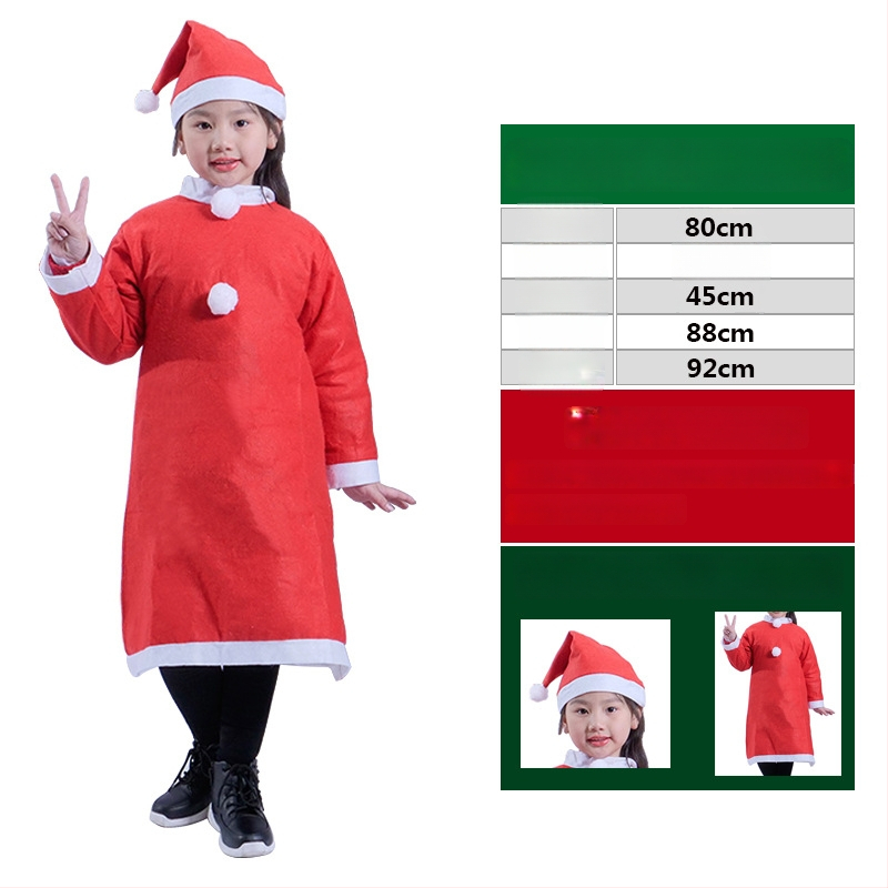 Kalėdų senelio kostiumas suaugusiems ir vaikams, audinys, siuvamas, rekvizitai kostiumui, Le Qi